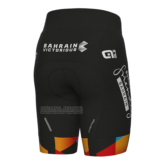 2022 Wind Vest Bahrain Victorious Red Short Sleeve and Bib Short